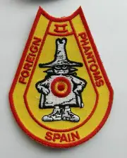 SPAIN AIR FORCE F-4 PHANTOM II AIRCRAFT EMBROIDERED PATCH 3.75 INCHES