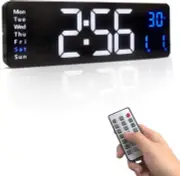 Wall Clock, Digital Wall Clock, 16.2 in Large Digital Wall Clock, LED Digital Wa