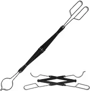 Firewood Grabber Tool | Campfire Fire Pit Tongs | Rust Resistant Heavy Duty Wood Fired Oven Tool for Campfire Fire Pit, Outdoor Indoor