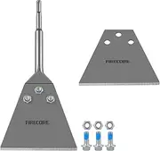 [Firecore] SDS Plus Floor Scraper Kit, 5 Inch x 11 Inch Tile Removal Tool SDS Plus Chisel Bit Heavy Duty for Rotary Hammer Drill, Thinset Vinyl Scraper Adhesives Remover with Replacement Balde FS22510