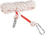 Escape Safety Rope,Fire Escape Rope Outdoor Survival | Double Hook Design Portable Rescue Tool Multi-Functional for Hiking, Camping, Construction