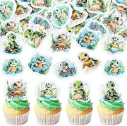 40PCS Sea Turtles Cupcake Toppers Ocean Sea Theme Baby Shower Boy Girl Party Birthday Decorations Under the Sea Animal Underwater World Baby Shower Party Supplies Decorations