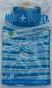HOT WATER BOTTLE & CRONULLA SHARKS KNITTED WOOLLEN COVER . NEW UNUSED. +$5 POST.