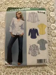 New Look Sewing Pattern 6407 Misses Tops, Size A (10-12-14-16-18-20-22) Uncut FF