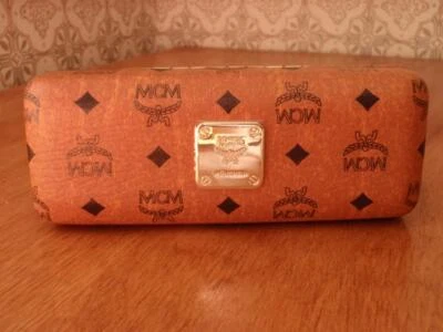 MCM Cognac Brown Small Case Lens Cleaning Cloth Authentic Optical Eyeglass Case