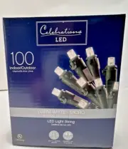 Celebrations LED Warm White-Micro 100 ct String String Lights 24.5 ft.