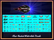 1/64 "Chevrolet" Assorted Emblems Decal SCR-0867