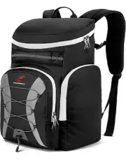 SHARKMOUTH 55L Backpack Waterproof Ski Boot Bag Snowboard Boot Black/Gray NWT