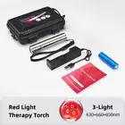 Red Light Therapy Torch Portable Powerful Red Infrared 3LED Light Therapy Device