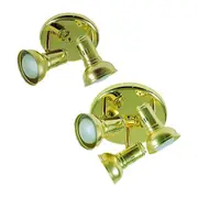 Classic Spot Light 2Lt or 3Lt R80 E27 in Brass Superlux Lighting - SC-P2-BS, SC-P3-BS
