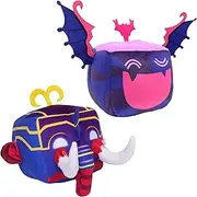 MOTTOYS Bloks Fruyits Plush 6 inch - No Game Code - Leopard Soul Mammoth Shadow - Soft Pillow for Home Decorations - Stuffed for Fans Plushies - Hugging Figure for Boys and Girl (Mammoth and Shadow)