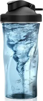 Protein Shaker Cup Bottle with Carry Loop Top Workout Drink Powder Mixer 28oz