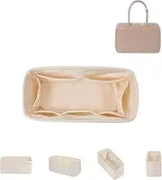 [DGAZ] Silk Purse Organizer Insert Fits MiuMiu Arcadie Beau，Silky Smooth Bag Organizer，Luxury Handbag & Tote Shaper