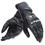 Dainese Druid 4 Mens Leather Motorcycle Gloves Black/Charcoal
