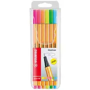 Stabilo Point 88 Fineliners 0.4mm Neon 6 Pack