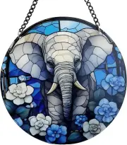 SunCatcher for Home Decor and Outdoor Garden Decor -Elephant Suncatcher Hanging