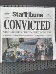 CONVICTED Mpls Star Tribune newspaper George Floyd murder 4/21/21