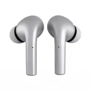 MokiPods True Wireless Earbuds Bluetooth In Ear earphones/Pods w/Mic Silver