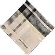 [Orobianco] 24406012 Men's Handkerchief, Yarn-Dyed Handkerchief, Men's Plaid Pattern