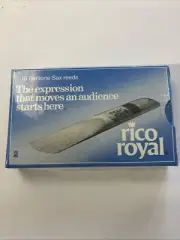 RICO ROYAL BARITONE SAXOPHONE SAX REEDS (10 REEDS) SIZE 2 UNOPENED BOX
