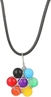 [RTY] Colorful Beaded Pendant Necklace Women Girls Rainbow Color Necklace Minimalist Tiny Balls Necklace, Zinc, No Gemstone