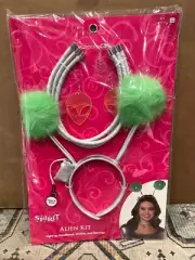 Spirit Halloween Alien Kit Light Up Headband Choker Earrings Space Dress Up NEW