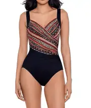 Miraclesuit 6558817 Zwina Siren One Piece Swimsuit SZ 10US ($198)