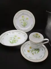 GEORGE BRIARD CORN MARIGOLD DINNER SET 4 PCS PLATE SOUP CUP SAUCER PICK1