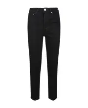 RE/DONE High-Rise Straight Jeans 30 Black