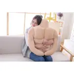 日本最新流行男朋友肌肉線條抱枕抱枕 大肌肉男朋友靠枕睡覺枕頭毛絨玩具搞怪禮物