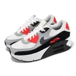 【NIKE 耐吉】休閒鞋 AIR MAX 90 LV8 女鞋 灰 紅 氣墊 厚底 增高(FD4328-101)