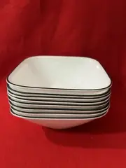 Corning Corelle Square Bowls, 8 Pieces, Made In USA, A1528