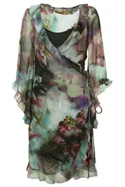 Botanic Wrap Dress--MART-M2402BO