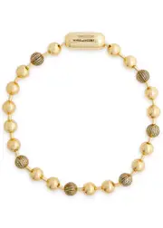 Marc Jacobs The Monogram Ball Chain Necklace - Gold ONE SIZE