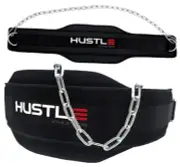 Dip Belt For Weightlifting - Weighted Pull Up and Squat Belt with Dark