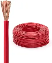 0.5mm²-1.5mm² Electrical Wire 30FT - 165FT Single Core Flame Retardant Multi-Strand Soft Wire Pure Copper Electronic Wires, Flexible Low Voltage Cables PVC Pure Copper Extension Cable(1mm²,165ft)