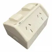 CROWN Weatherproof 2 GPO Power Point Waterproof 15A IP53 Double SAA