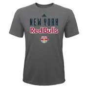 adidas New York Red Bulls MLS Toddler (2T-4T) Stacked Grey Short Sleeve Tee