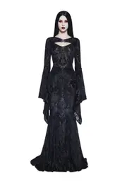[Widow] Druid’s Wife Maxi Dress And Shrug Set - Black