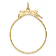 10k Yellow Gold MEMORIES Charm Holder