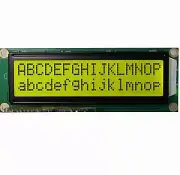 LCD Display Yellow 1602 2x16 Big Characters 5V Arduino 122*44MM