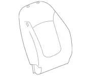 Genuine GM Honey Mellow Yellow Passenger Seat Back Cushion Cover 95128092