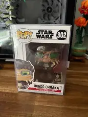 Funko Pop Star Wars Galaxy's Edge 302 Hondo Ohnaka & Pop Protector