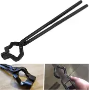 Knife Making Tongs Beginner Blacksmith Tongs 16" Z V-Bit Style Tongs
