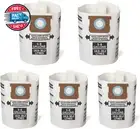 5 Pack Replacement Filter Bags 5-8 Gallon for Shop Vac Vacuum Type E - 9066100