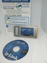 New D-Link AirPlus Wireless Network 2.4GHz Wireless Cardbus Adapter DWL-650+