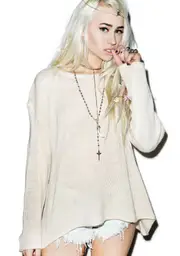 [Wildfox Couture] Essentials Loose Knit Roadie Sweater