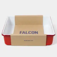 在飛比找momo購物網優惠-【英國 Falcon】獵鷹琺瑯 琺瑯2合1烤盤 托盤 琺瑯盤