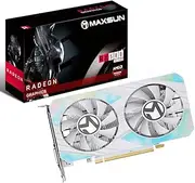 maxsun AMD Radeon RX 580 8GB 2048SP GDDR5 Computer Video Graphics Card GPU for PC Gaming 256-Bit DirectX 12 DVI, HDMI, DisplayPort Multi Monitors Extend (White)