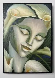 Alcatrazes By Octavio Ocampo Abstract Picture On Wood